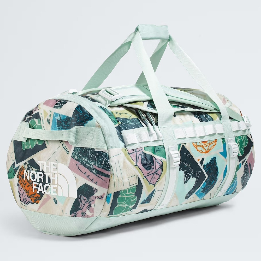 The North Face Basecamp Duffel 71L / Medium Opal Frost Tnf Postcards NEW